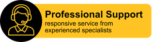 Professional Support - responsive service from experienced specialists