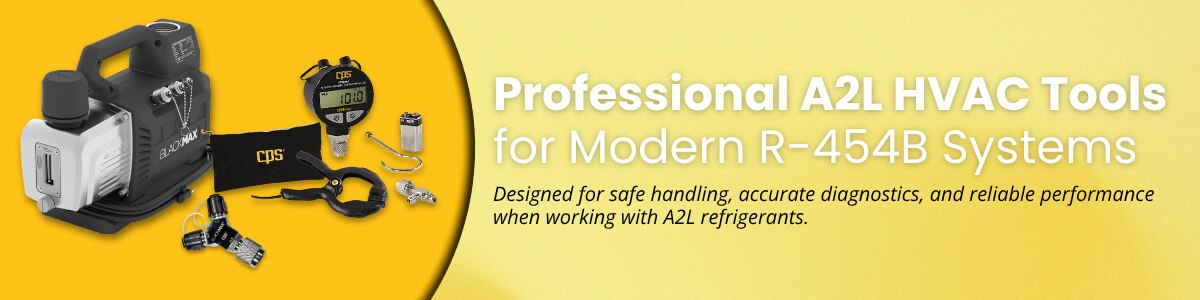 Professional A2L HVAC Tools for Modern R-454B Systems Banner