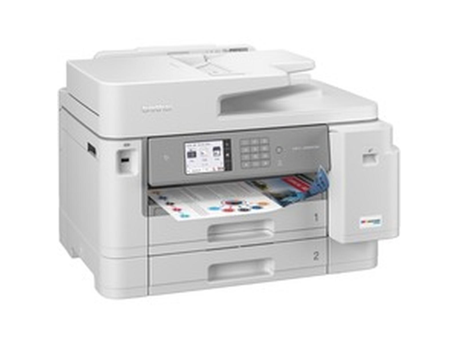 Brother Workhorse MFC-J5955DW Wireless Inkjet Multifunction Printer - Color - Copier/Fax/Printer/Scanner - 30 ppm Mono/30 ppm Color Print - 1200 x 4800 dpi Print - Automatic Duplex Print - Color Flatbed/CIS Scanner - 1200 dpi Optical Scan - Color Fax