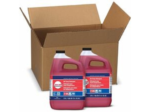 P&G All-Temp Detergent - For Dish - Concentrate - Liquid - 128 fl oz (4 quart) - 2 / Carton - Phthalate-free, Triclosan-free, Alkylphenol-free, Anti-limescale, Heavy Duty - Red