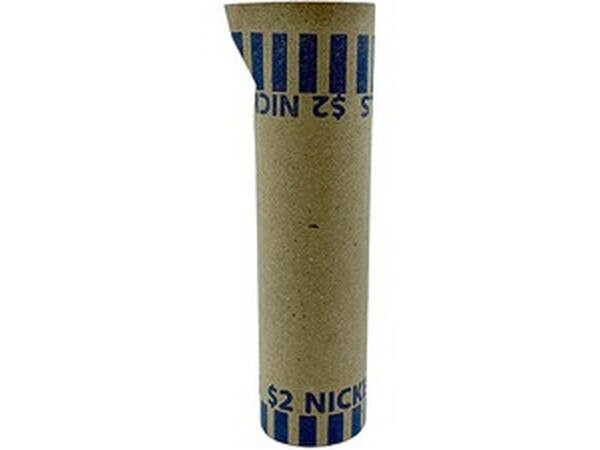 PAP-R Tubular Coin Wrap - 5 Denomination - Durable, Burst Resistant, Crimped, Pre-formed - 57 lb Basis Weight - Paper - Blue - 1000 / Box PAP-R Tubular Coin Wrap - 5 Denomination - Durable, Burst Resistant, Crimped, Pre-formed - 57 lb Basis Weight - Paper - Blue - 1000 / Box