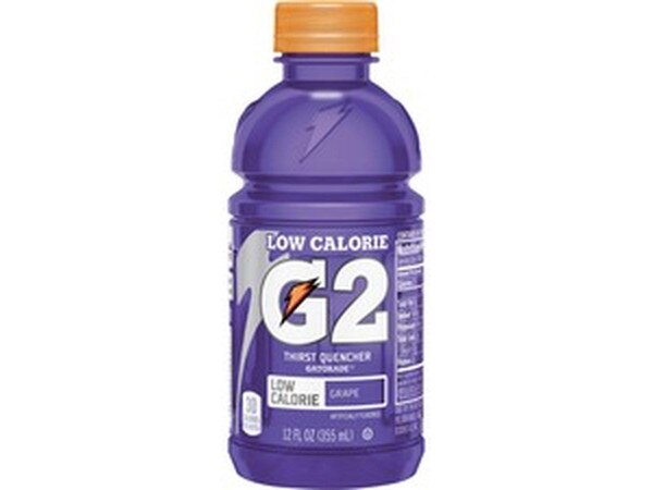 Gatorade G2 Grape Low-Calorie Sports Drinks - 12 fl oz (355 mL) - Bottle - 24 / Carton