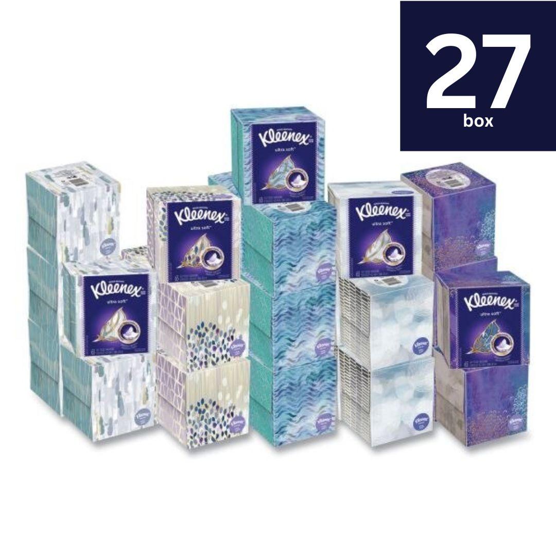Kleenex Ultra Soft Facial Tissues - 60 sheets/box - 1 Cube Box
